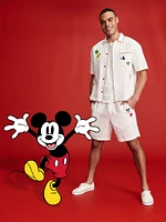 Old Navy x Disney© Linen-Blend Cropped Utility Shirt