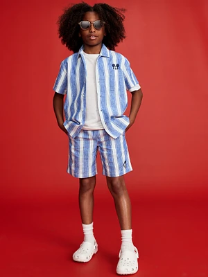 Old Navy x Disney© Mickey Mouse Knee Length Linen-Blend Shorts for Boys