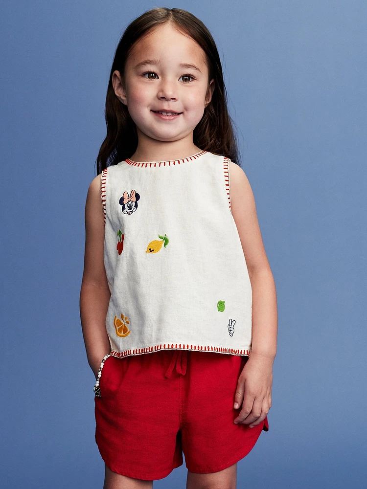 Old Navy x Disney© Sleeveless Linen-Blend Top for Toddler Girls