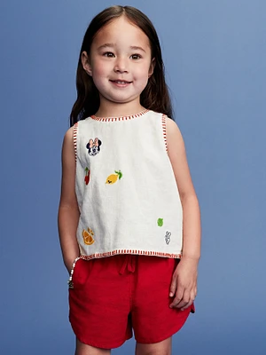Old Navy x Disney© Sleeveless Linen-Blend Top for Toddler Girls