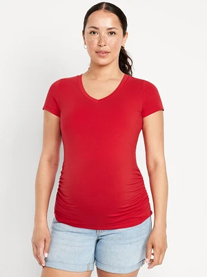 T-shirt à col en V de maternité