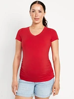 T-shirt à col en V de maternité