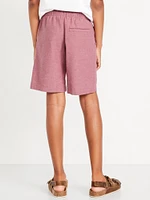 Knee Length Linen-Blend Shorts for Boys