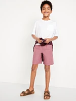 Knee Length Linen-Blend Shorts for Boys