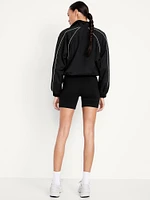 High-Waisted Biker Shorts -- 6-inch inseam