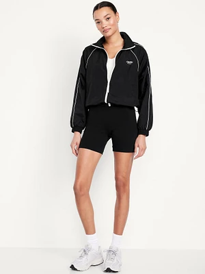 High-Waisted Biker Shorts -- 6-inch inseam