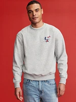 Old Navy x Disney© Mickey Mouse Flag Oversized Logo Graphic Sweatshirt