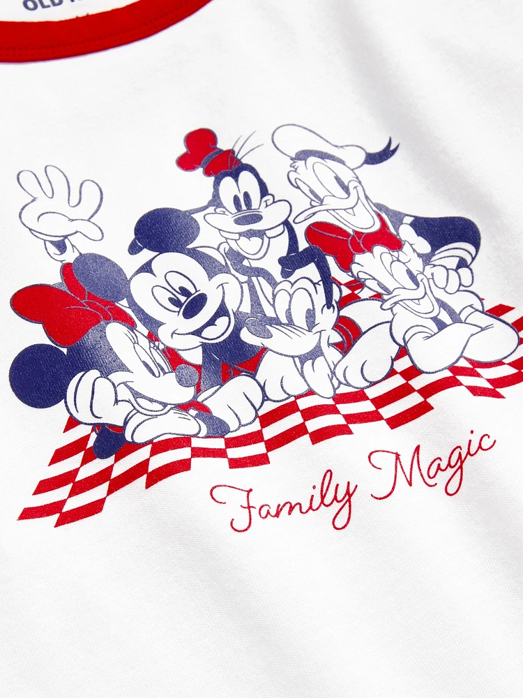 Old Navy x Disney© Fitted Graphic Ringer T-Shirt for Girls