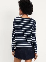 Long-Sleeve Mariner Loose T-Shirt