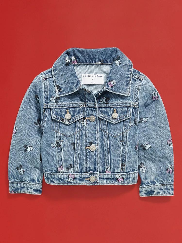 Old Navy x Disney© Printed Cropped Trucker Jean Jacket for Toddler Girls