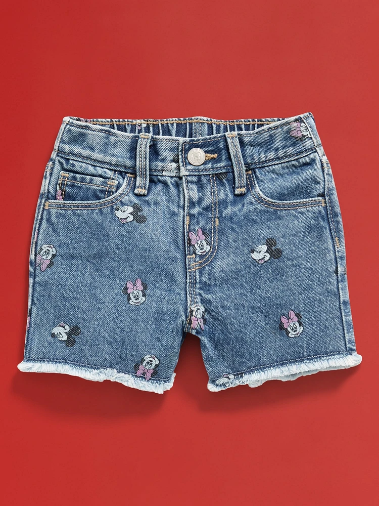 Old Navy x Disney© High-Waisted Frayed-Hem Jean Shorts for Toddler Girls