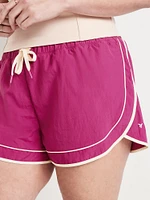 Mid-Rise Woven Run Shorts