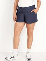 Short de maternité PowerSoft à taille rabattable, entrejambe 7,5 cm