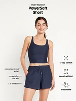 High-Waisted PowerSoft Shorts -- 3.5-inch inseam