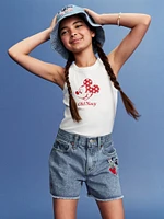 Old Navy x Disney© Mickey Mouse Fitted Flag Logo-Graphic Tank for Girls