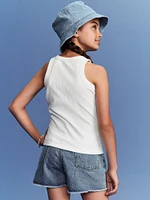 Old Navy x Disney© Mickey Mouse Fitted Flag Logo-Graphic Tank for Girls