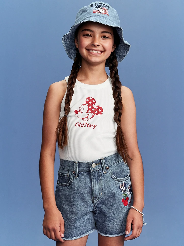Old Navy x Disney© Mickey Mouse Fitted Flag Logo-Graphic Tank for Girls