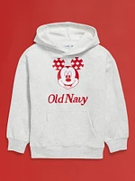 Old Navy x Disney© Mickey Mouse Gender-Neutral Flag Logo-Graphic Pullover Hoodie for Kids