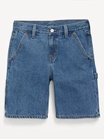 Knee Length Baggy Carpenter Jean Shorts for Boys