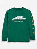 Oversized Long-Sleeve Graphic T-Shirt for Boys