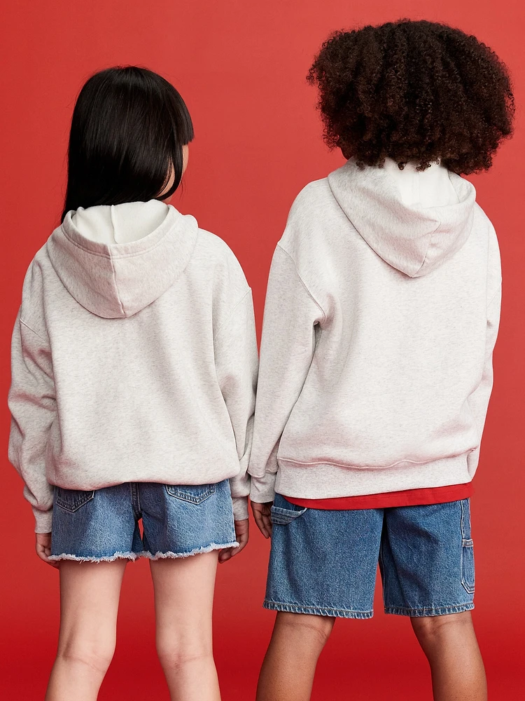 Old Navy x Disney© Mickey Mouse Gender-Neutral Flag Logo-Graphic Pullover Hoodie for Kids
