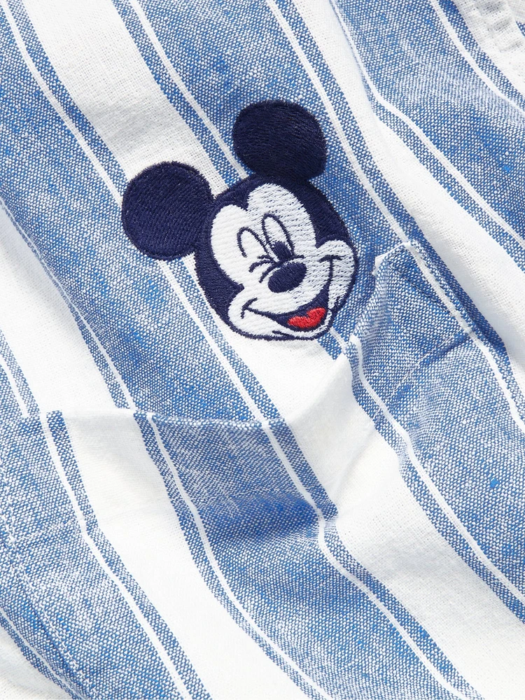 Old Navy x Disney© Linen-Blend Cropped Utility Shirt