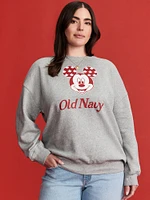 Old Navy x Disney© Mickey Mouse Oversized Graphic Flag Sweatshirt