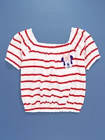 Old Navy x Disney© Minnie Mouse Puff-Sleeve Graphic Top for Toddler Girls