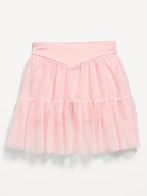 High-Waisted Tutu Performance Skort for Toddler Girls