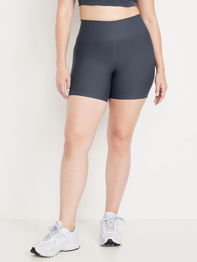 Extra High-Waisted PowerSoft Sculpt Biker Shorts -- 6-inch inseam