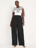 Extra High-Waisted Taylor Wide-Leg Trouser Pants