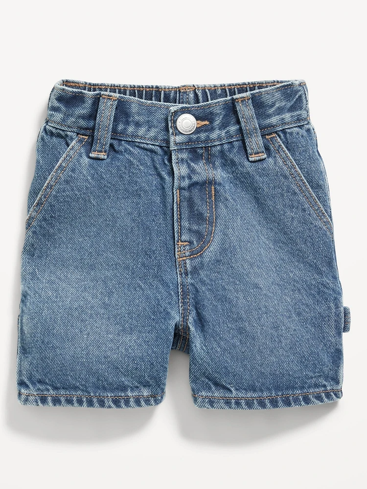 Baggy Carpenter Jean Shorts for Toddler Boys