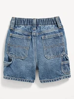 Baggy Carpenter Jean Shorts for Toddler Boys