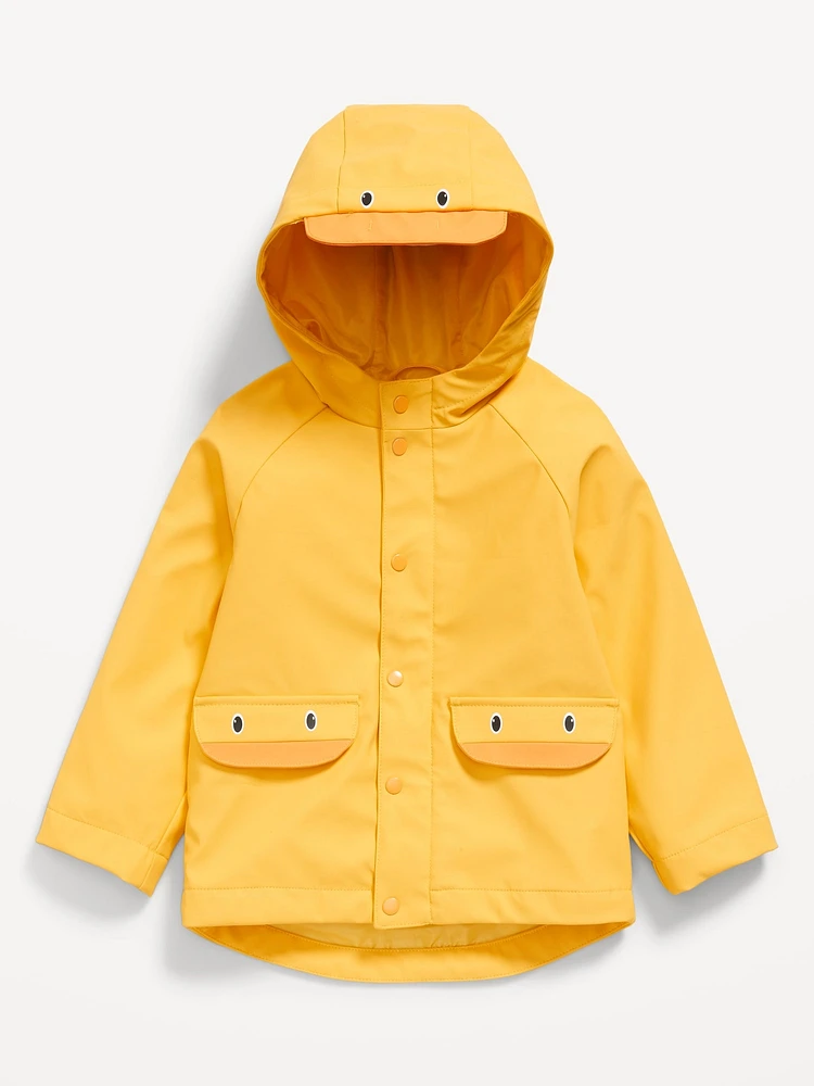 Water-Resistant Critter Hooded Jacket for Toddler