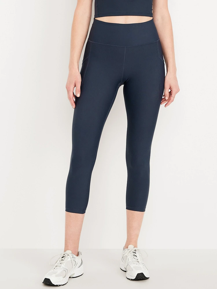 High-Waisted PowerSoft Crop Pocket Leggings 23"