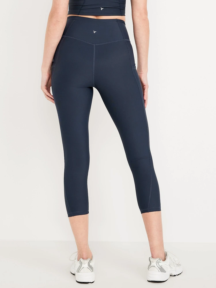 High-Waisted PowerSoft Crop Pocket Leggings 23"