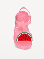 Jelly T-Strap Sandals for Toddler Girls