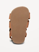 Perforated Faux-Leather Sandals for Baby