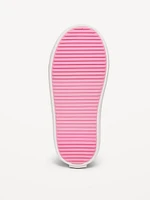 Double Secure-Strap Twill Sneakers for Toddler Girls