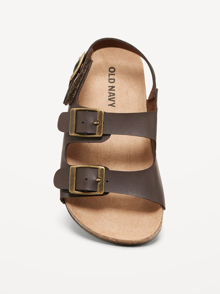 Faux-Leather Sandals for Toddler Boys