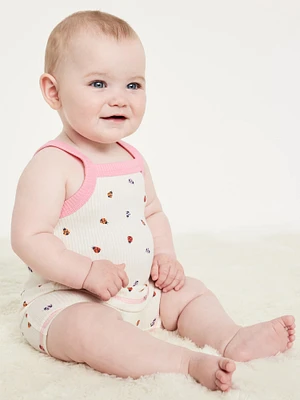 Ribbed Cami Top and Shorts Set for Baby