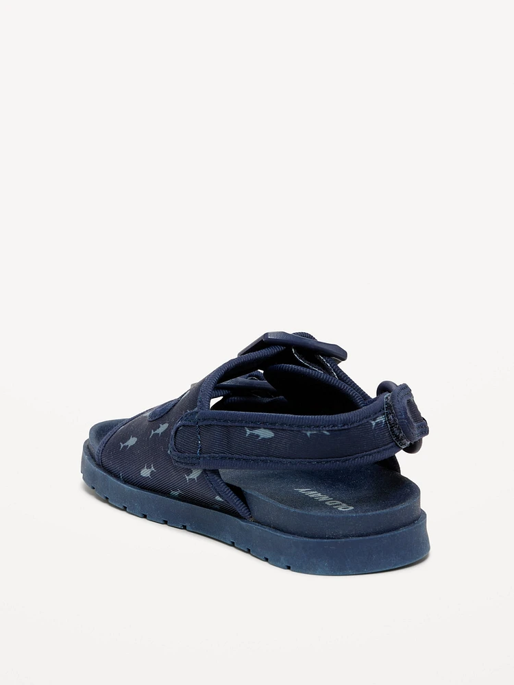 Printed Double-Strap Sandals for Toddler Boys