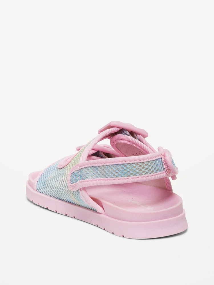 Mesh Double-Strap Sandals for Toddler Girls