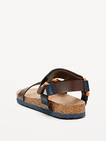 Faux-Leather Tech Sandals for Toddler Boys