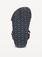 Faux-Leather Tech Sandals for Toddler Boys
