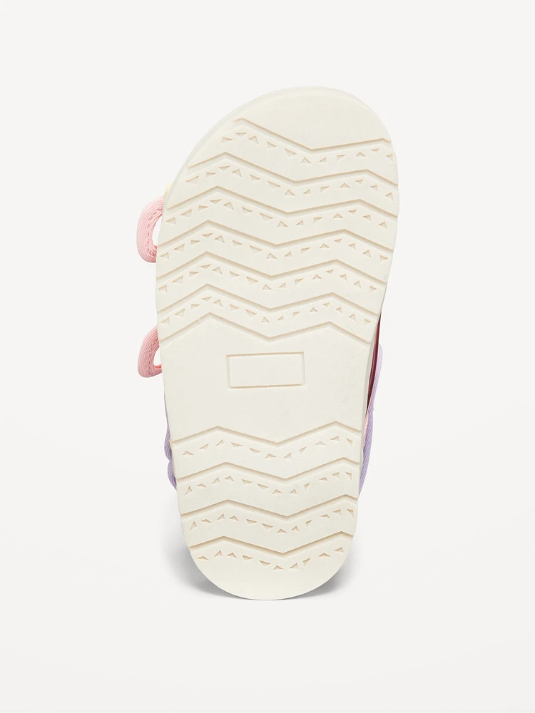 Clear Double-Strap Sandals for Toddler Girls