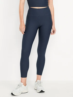 High-Waisted PowerSoft Rib Pocket Leggings
