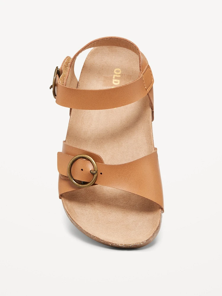 Faux-Leather Sandals for Toddler