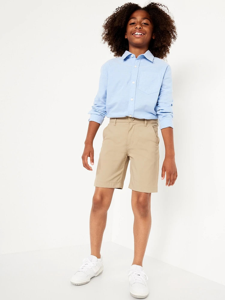 School Uniform Quick-Dry Tech Knee Length Shorts for Boys