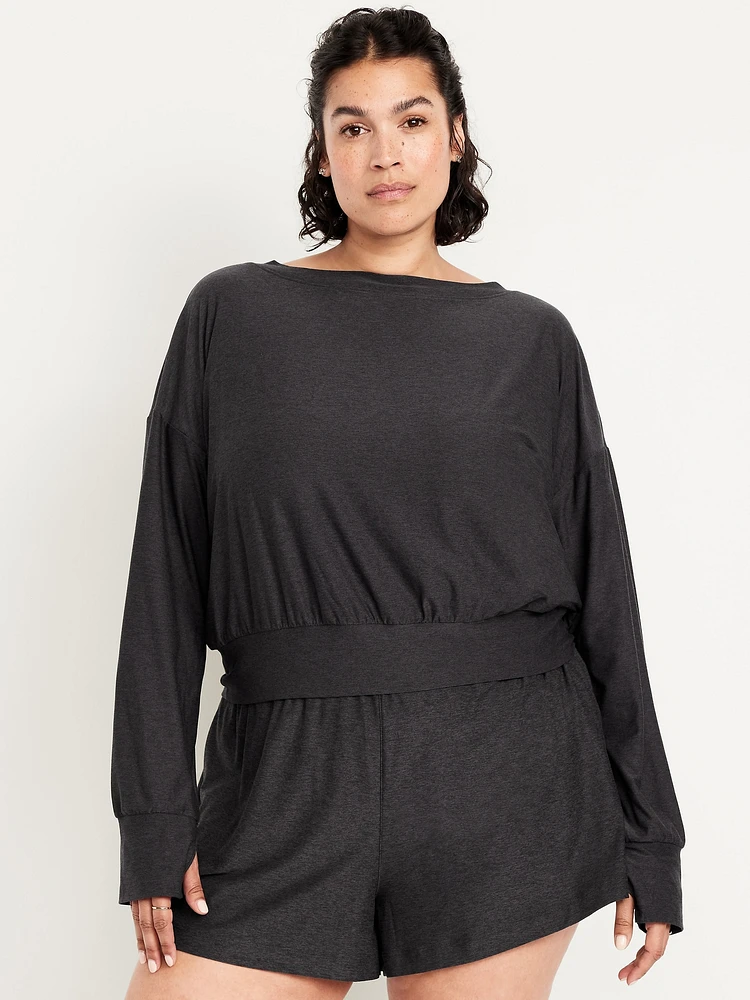 CloudMotion Boat-Neck Top